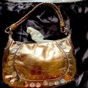 Franco Sarto small metallic bronze purse